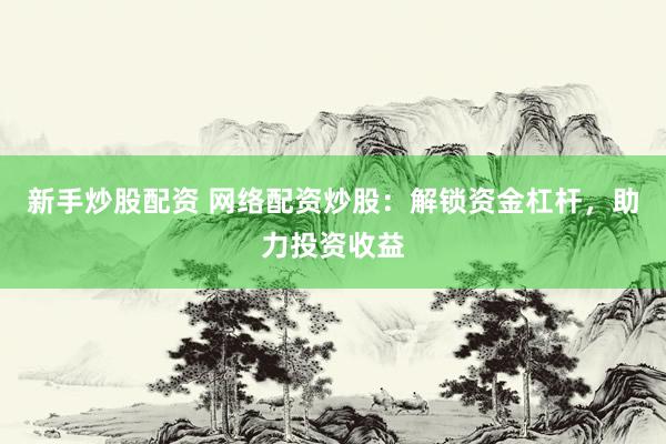 新手炒股配资 网络配资炒股：解锁资金杠杆，助力投资收益
