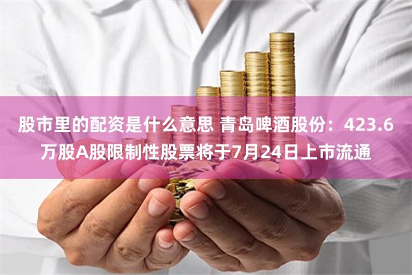 股市里的配资是什么意思 青岛啤酒股份：423.6万股A股限制性股票将于7月24日上市流通